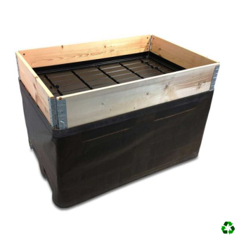 Bac à eau Europalette bord simple 3 mm noir 