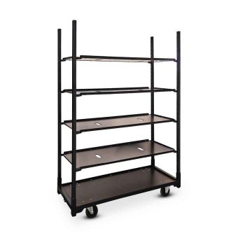 Chariot danois noir présentation meubles fleurs et plantes