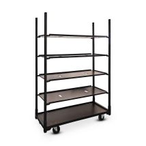 Chariot danois noir présentation meubles fleurs et plantes